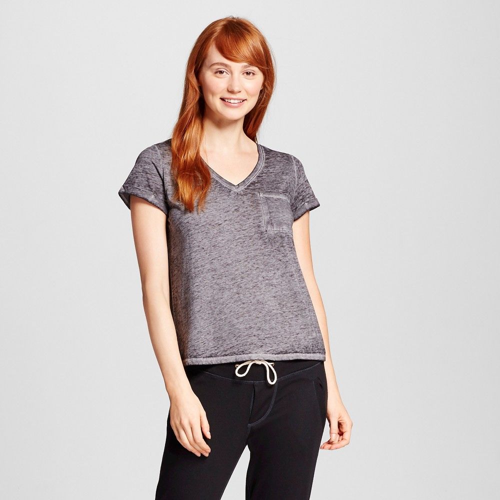 Women's Burnout T-Shirt - Xhilaration - Black XS | Target