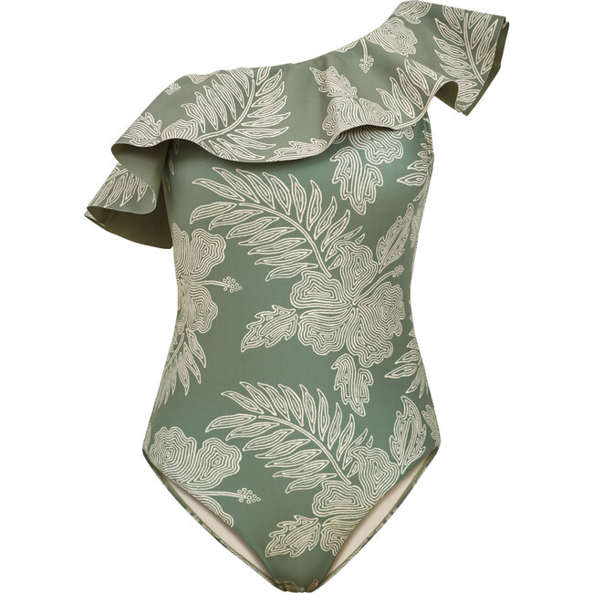 Women's Vanessa One-Piece Swimsuit, Sage | Maisonette