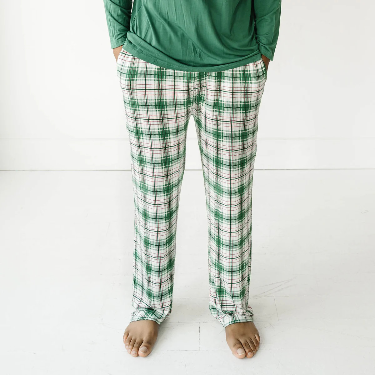 Noel Plaid Men's Bamboo Viscose Pajama Pants | Little Sleepies