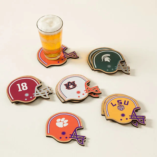 College Football Game Day Coaster Set | UncommonGoods