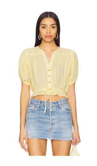 x We The Free Little Cloud Shirt in Banana Cream | Revolve Clothing (Global)