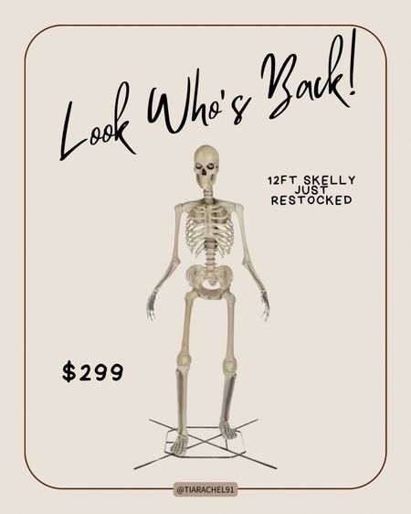 Pausing the Abercrombie content to let y’all know that my 12ft skeleton just restocked 😂 

#LTKSeasonal #LTKhome