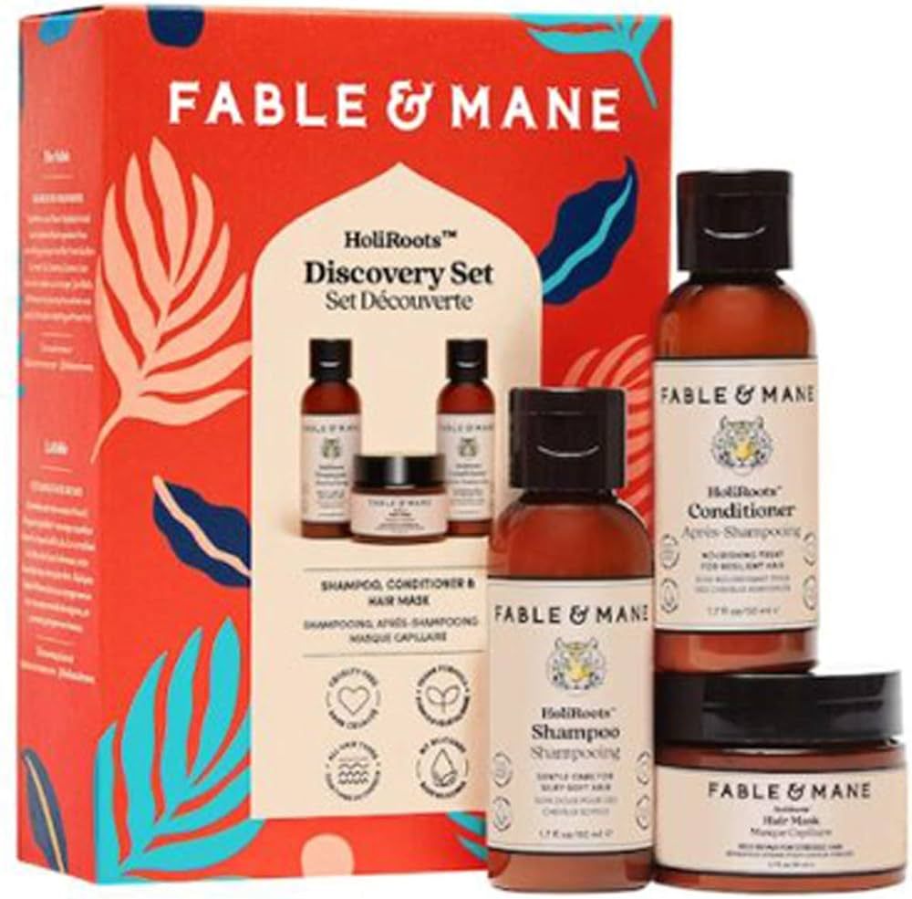 Fable & Mane HoliRoots Haircare Discovery Set! Includes Shampoo, Conditioner And Hair Mask! Formu... | Amazon (US)
