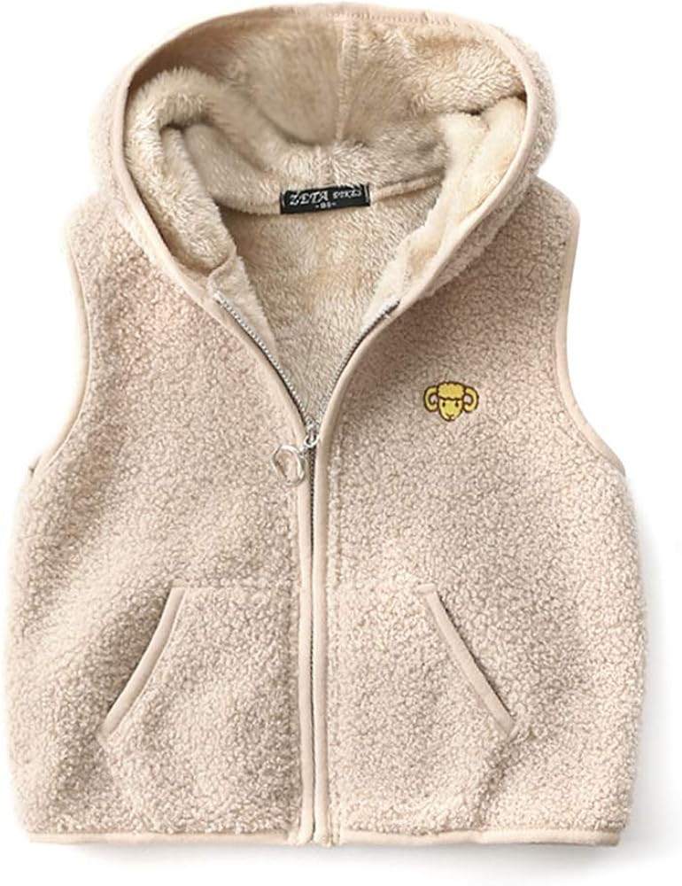 Happy Cherry Boys Girls Fleece Vest Fluffy Breathable Outdoor | Amazon (DE)