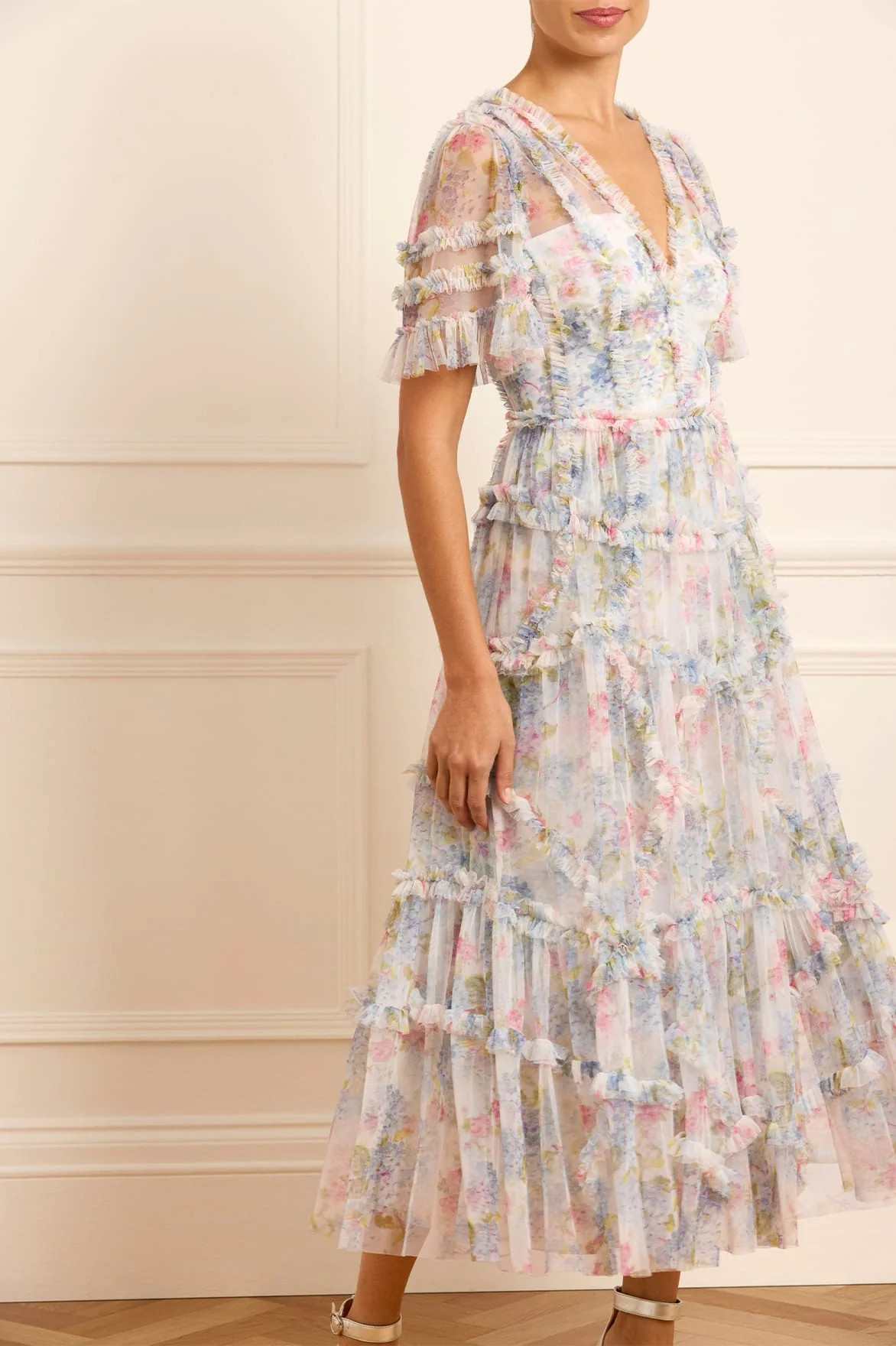 Hydrangea Ruffle Ballerina Dress | Needle & Thread