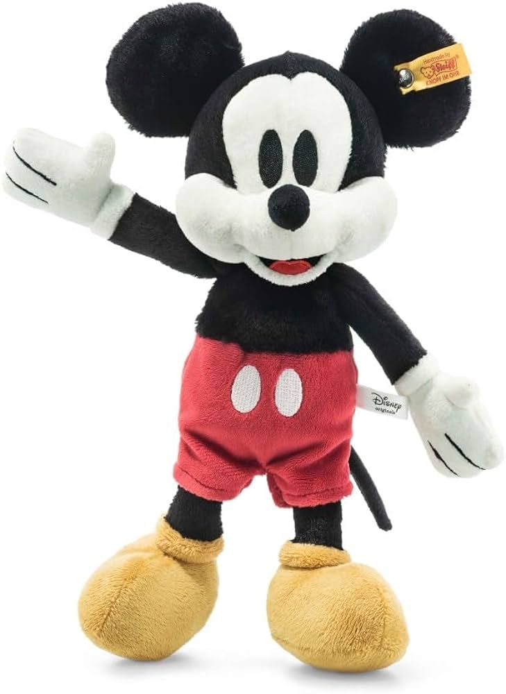 Steiff Disney Soft Cuddly Friends Mickey Mouse 12", Premium Stuffed Animal | Amazon (US)