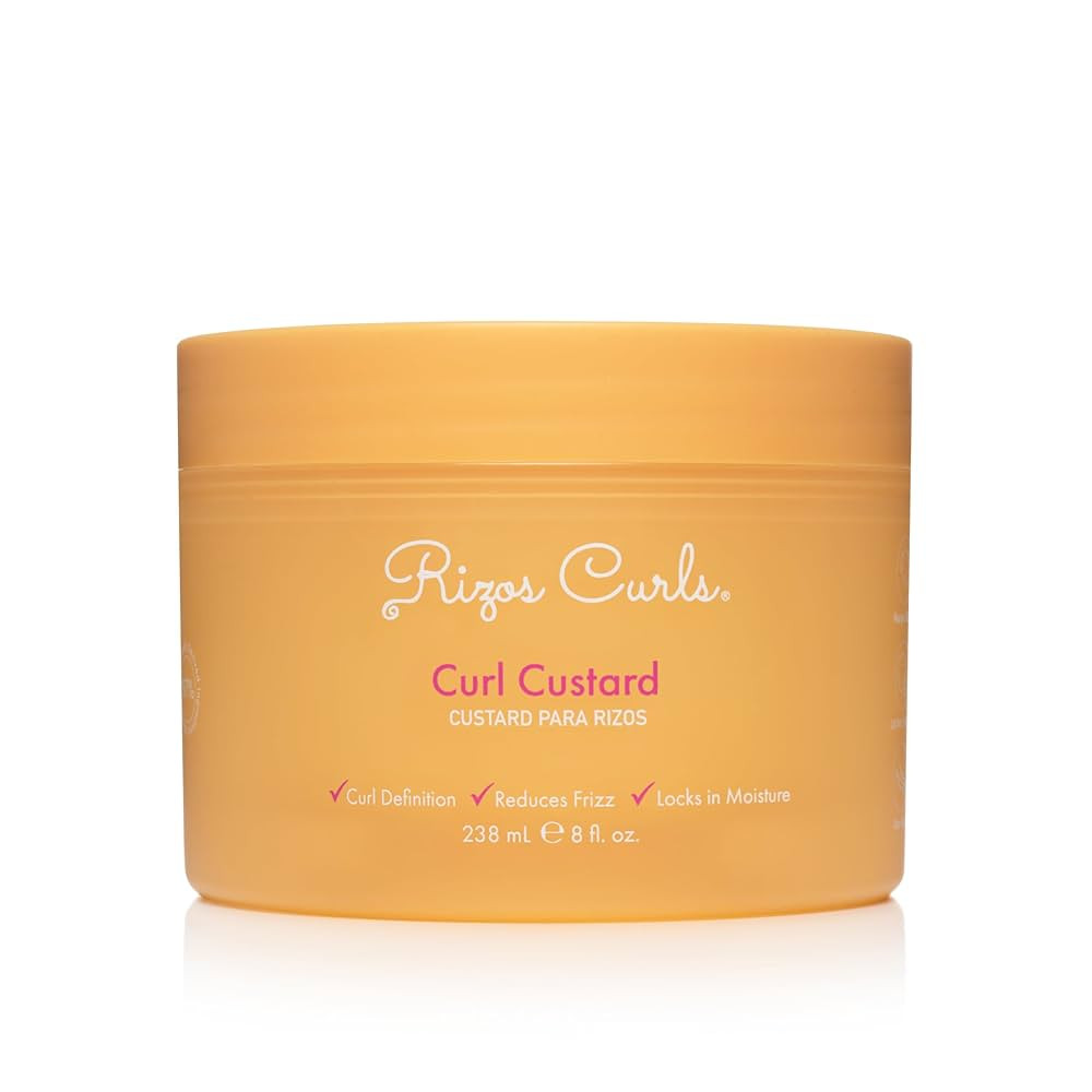 Rizos Curls Defining Custard Flaxseed, Olive Oil & Shea Butter for Long Hold, Shine & Frizz Contr... | Amazon (US)