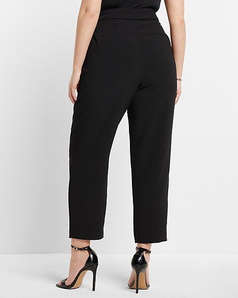 Super High Waisted Pleated Ankle Pant | Express