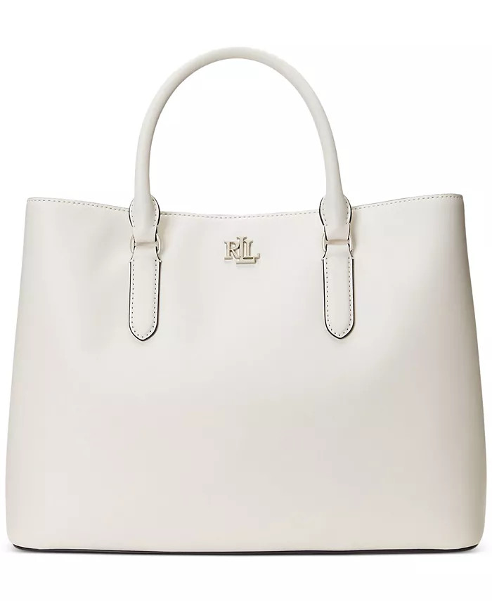 Lauren Ralph Lauren Leather Large Marcy Satchel - Macy's | Macy's