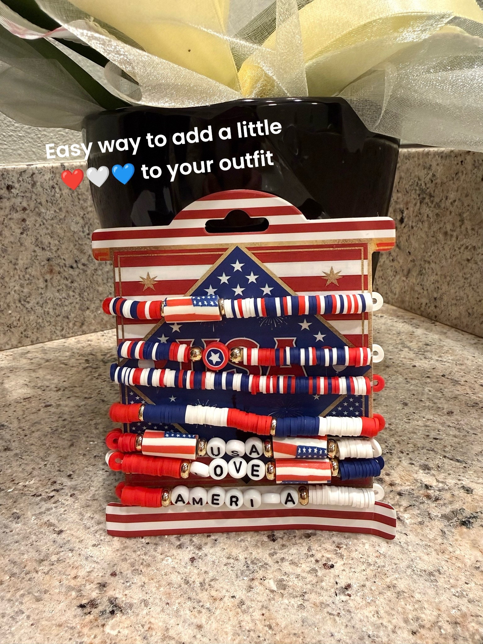 Red, white and blue…and cute! 7 bracelets for under $13 🇺🇸 Perfect for stacking. An easy way to add a little festive color to any outfit.

#LTKSeasonal #LTKgrwm