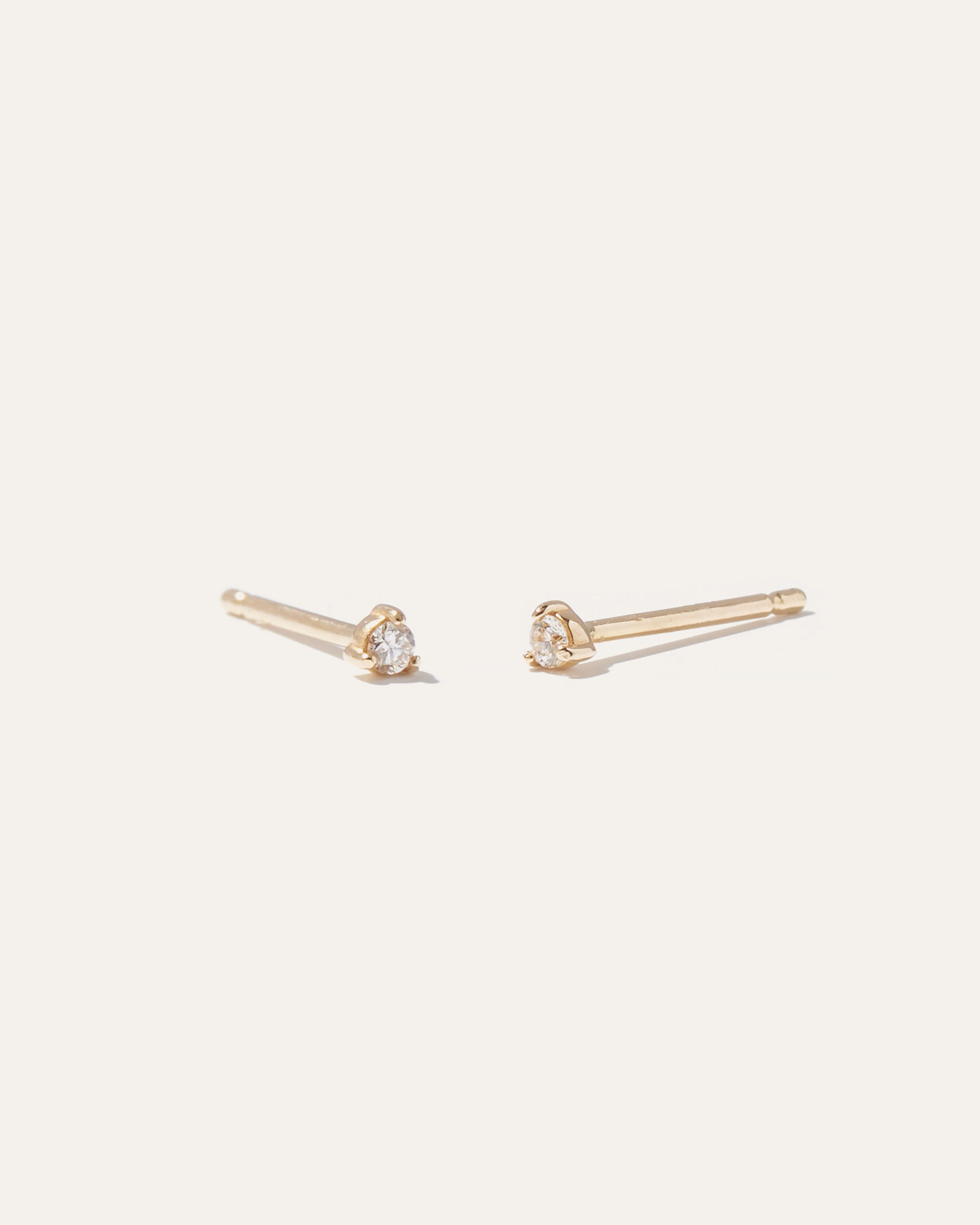 Quince | Women's Classic Diamond Stud Earrings 0.02 carat in Yellow Gold, 14K Gold | Quince
