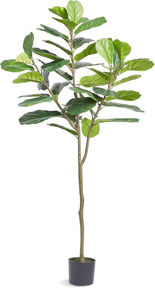 VEVOR Artificial Fiddle Leaf Fig Tree 6 FT, Secure PE Material & Anti-Tip Tilt Protection Low-Mai... | Amazon (US)