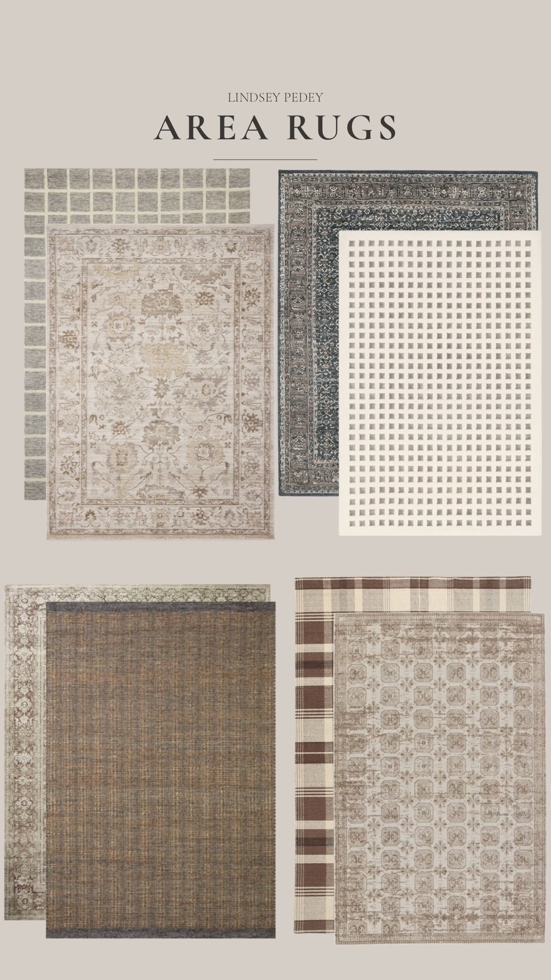 Coordinating neutral area rugs!

#LTKHome