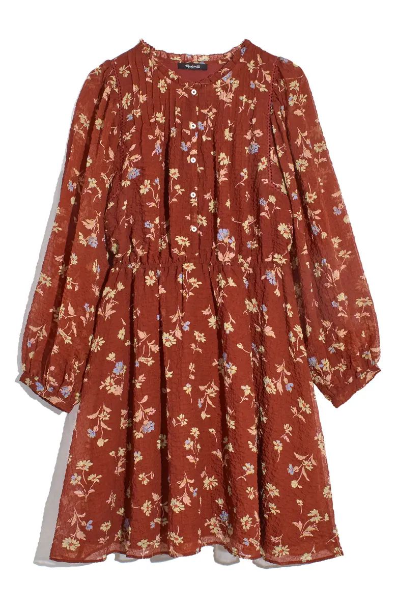 Madewell Norma Rae Floral Print Long Sleeve Dress | Nordstrom | Nordstrom