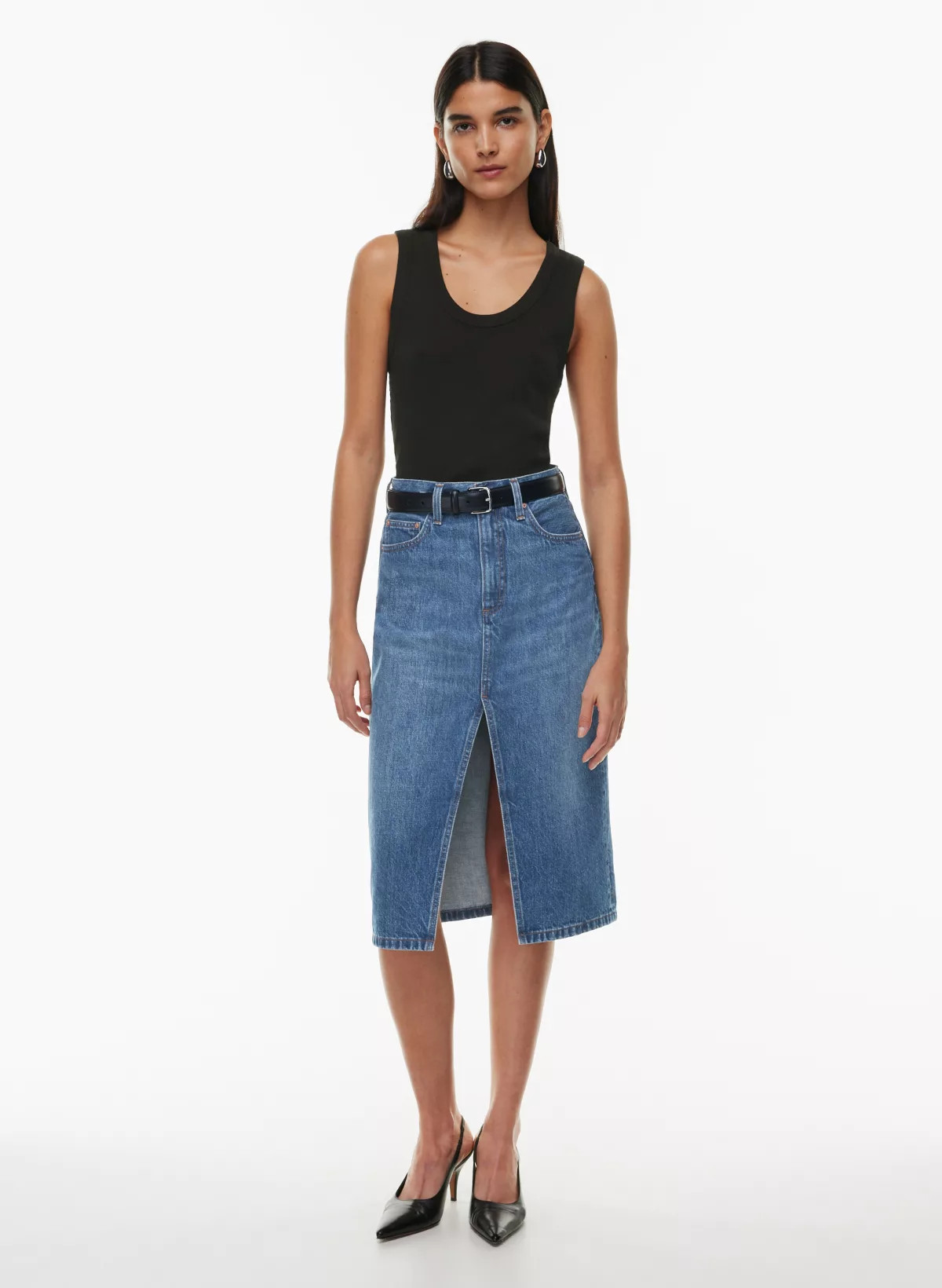 THE '90S HALLE JEAN SKIRT | Aritzia