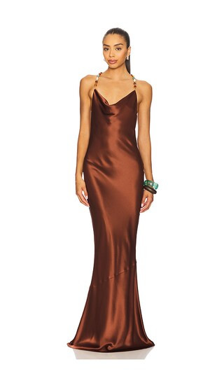 Finley Dress in Chestnut | Revolve Clothing (Global)