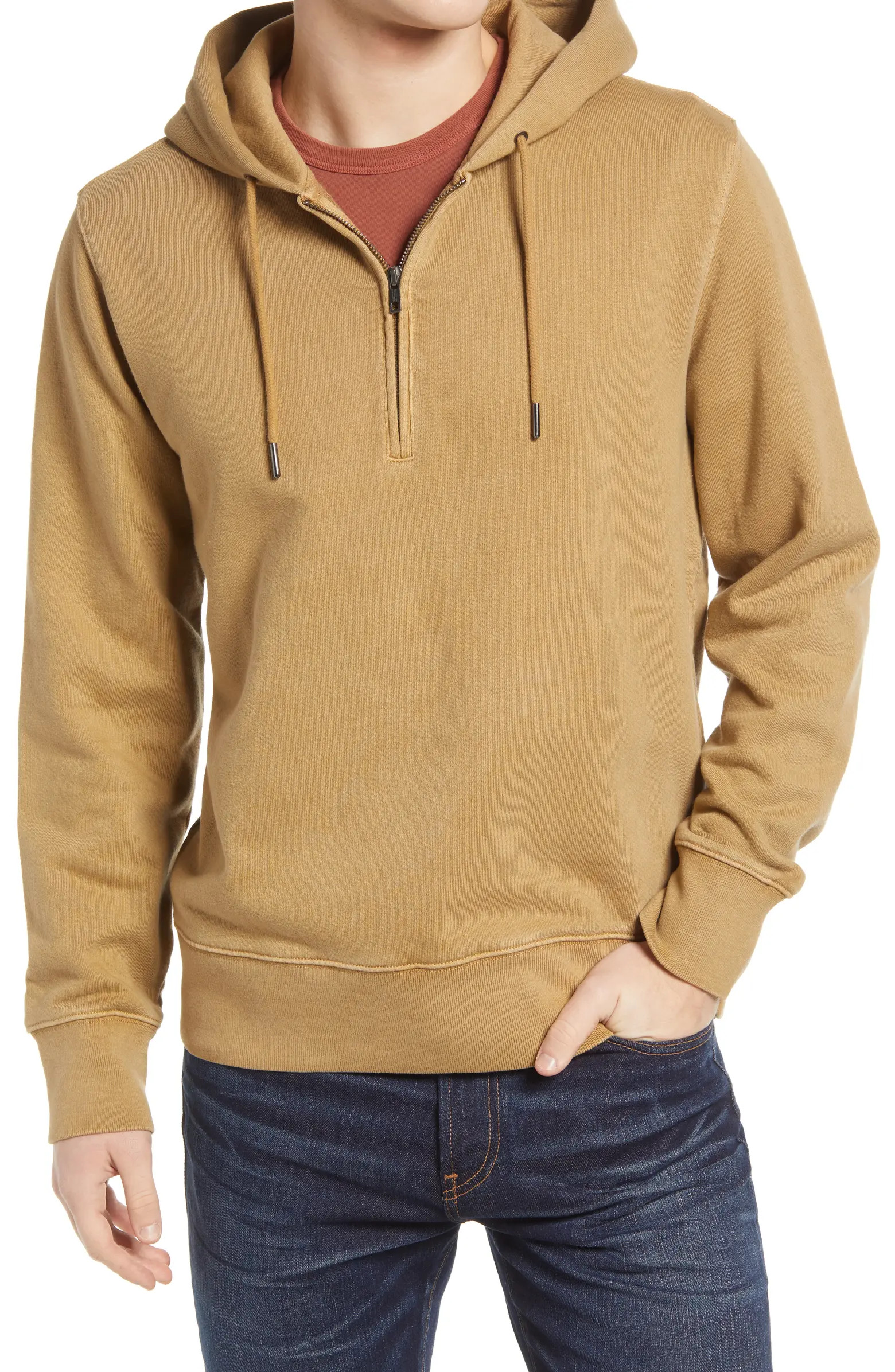 Quarter Zip Cotton Hoodie | Nordstrom