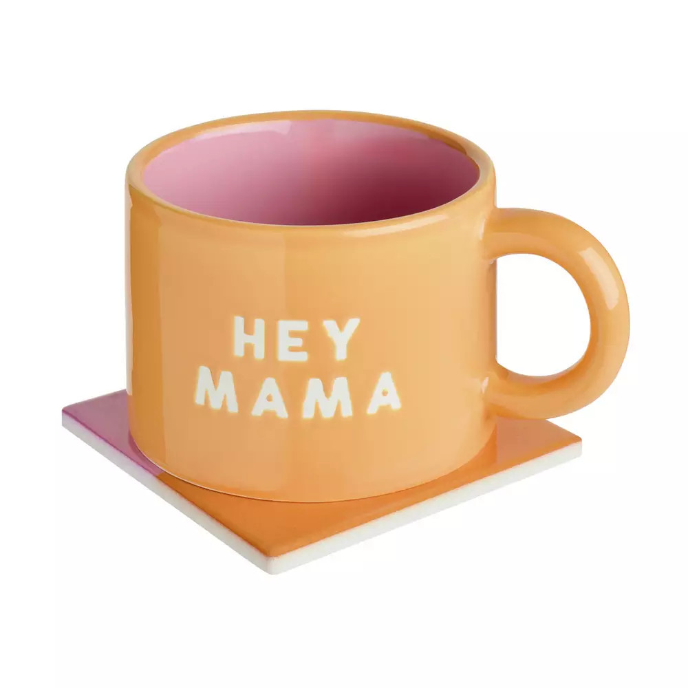 Argos Home HEY MAMA Mug with Coaster | argos.co.uk