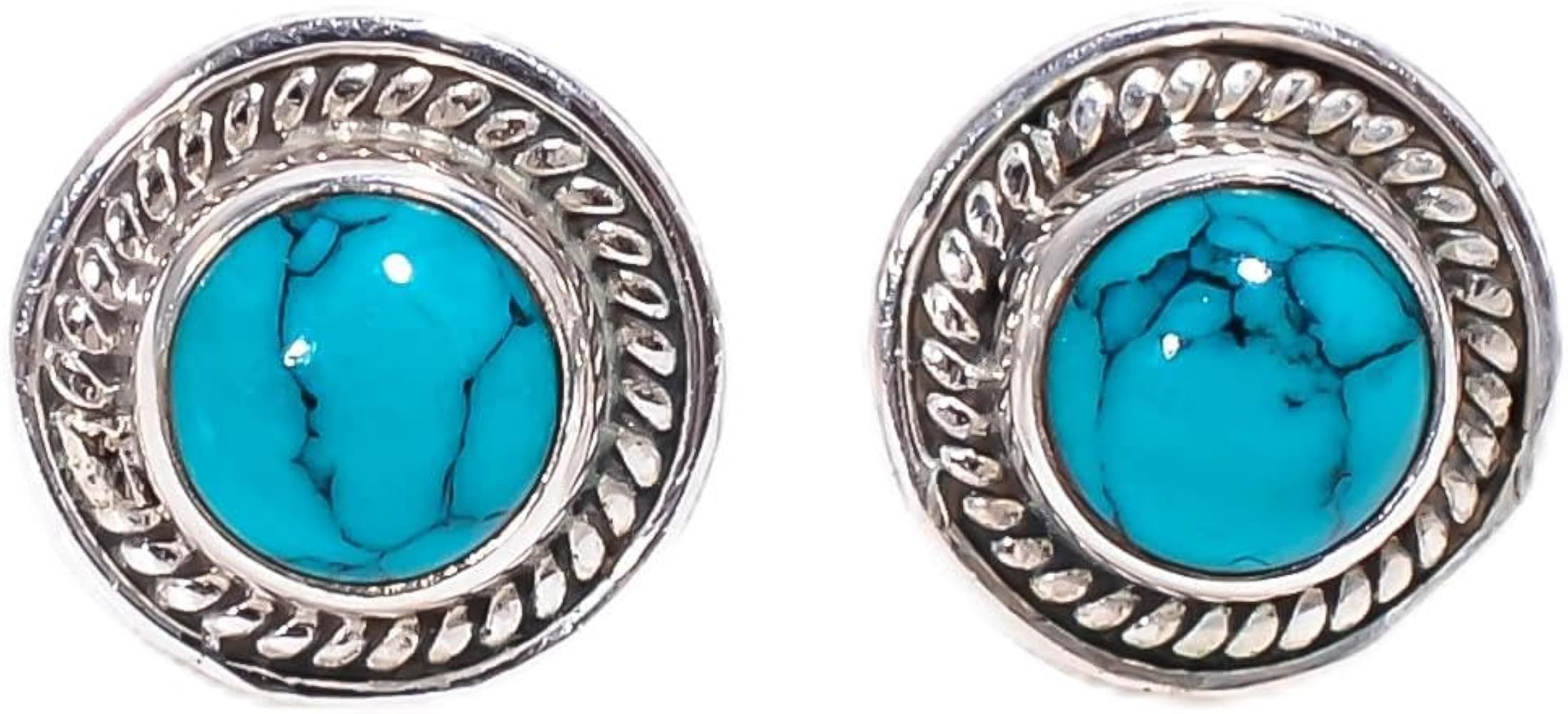 Studs earrings in 925 Sterling Silver, Girl Minimal Stud Jewellery for Office & Everyday Use, Uni... | Amazon (US)