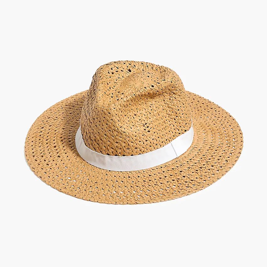 Straw hat with ribbon | J.Crew Factory