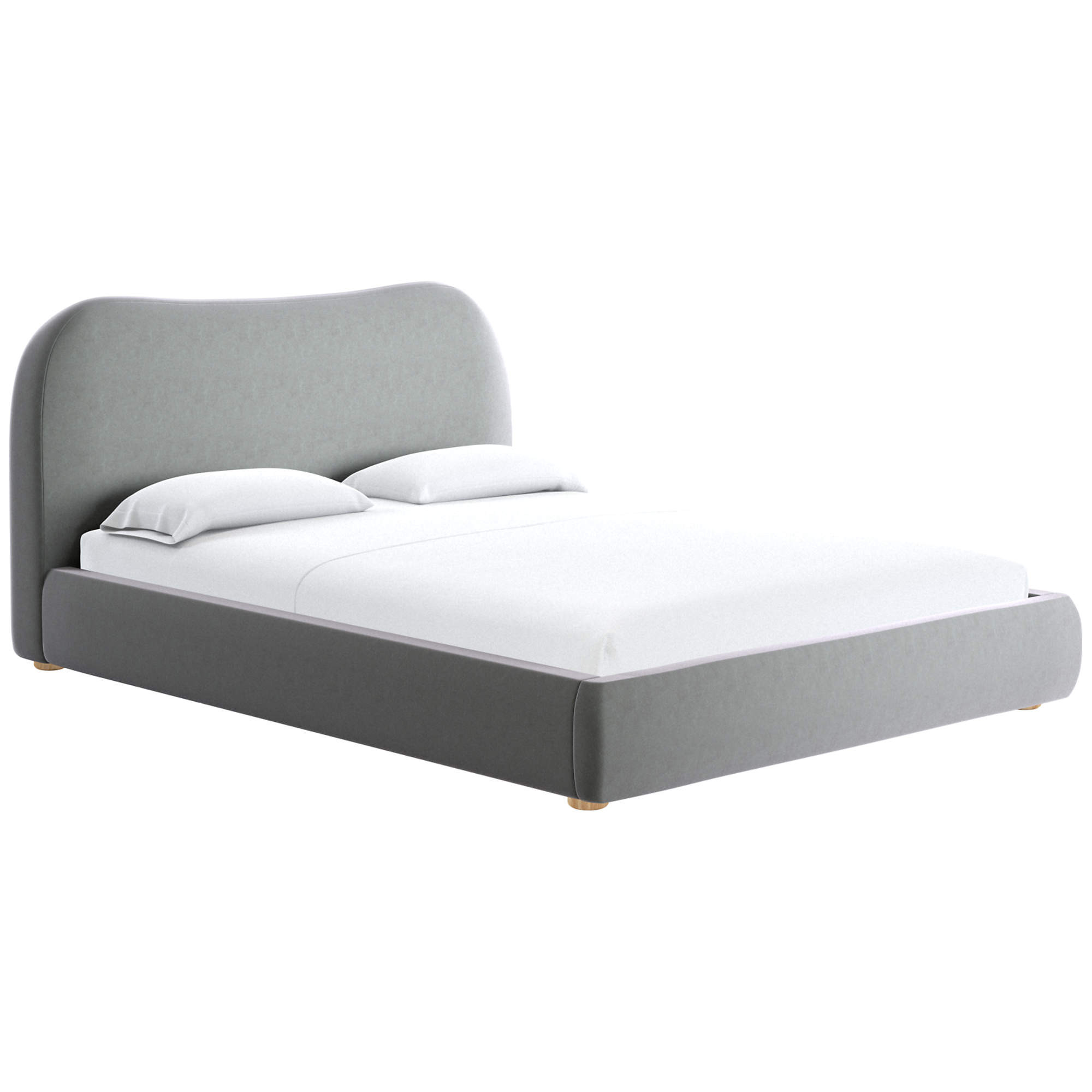 Diana Charcoal Black Upholstered Queen Bed by Ross Cassidy + Reviews | CB2 | CB2