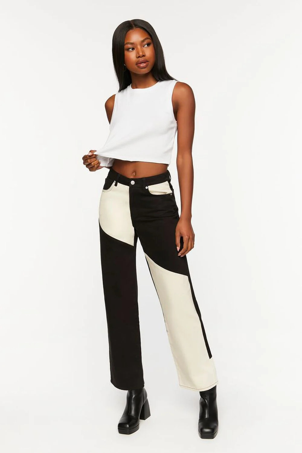 Colorblock 90s-Fit Jeans | Forever 21 (US)