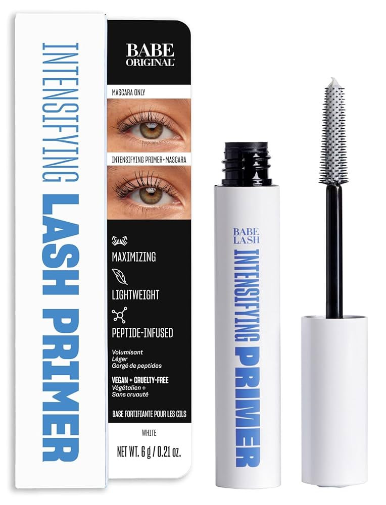 Babe Original Intensifying Lash & Mascara Primer and Lash Mask with Peptides, Shea Butter & Casto... | Amazon (US)