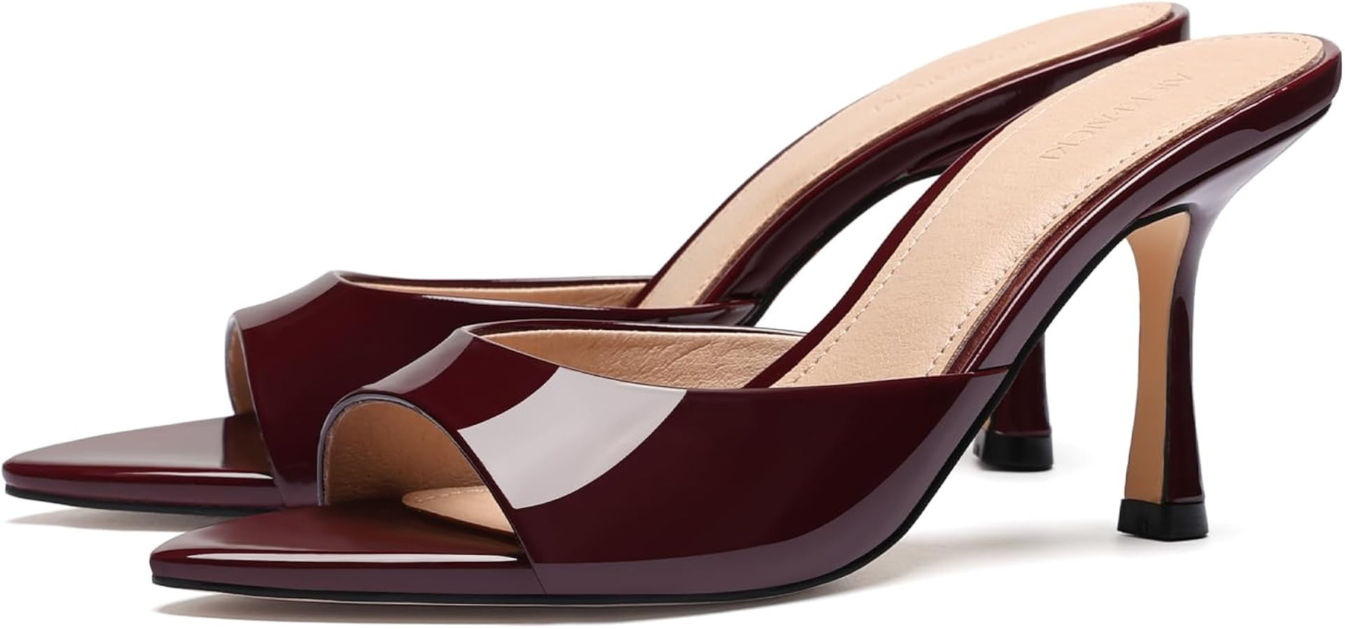 VICKI\u00b7VICK Heeled Mules for Women Pointed Toe Backless High Heels Slip on Mule Sandals Dress... | Amazon (US)