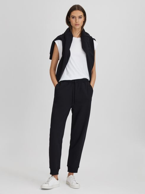 Cotton Blend Drawstring Joggers | Reiss UK