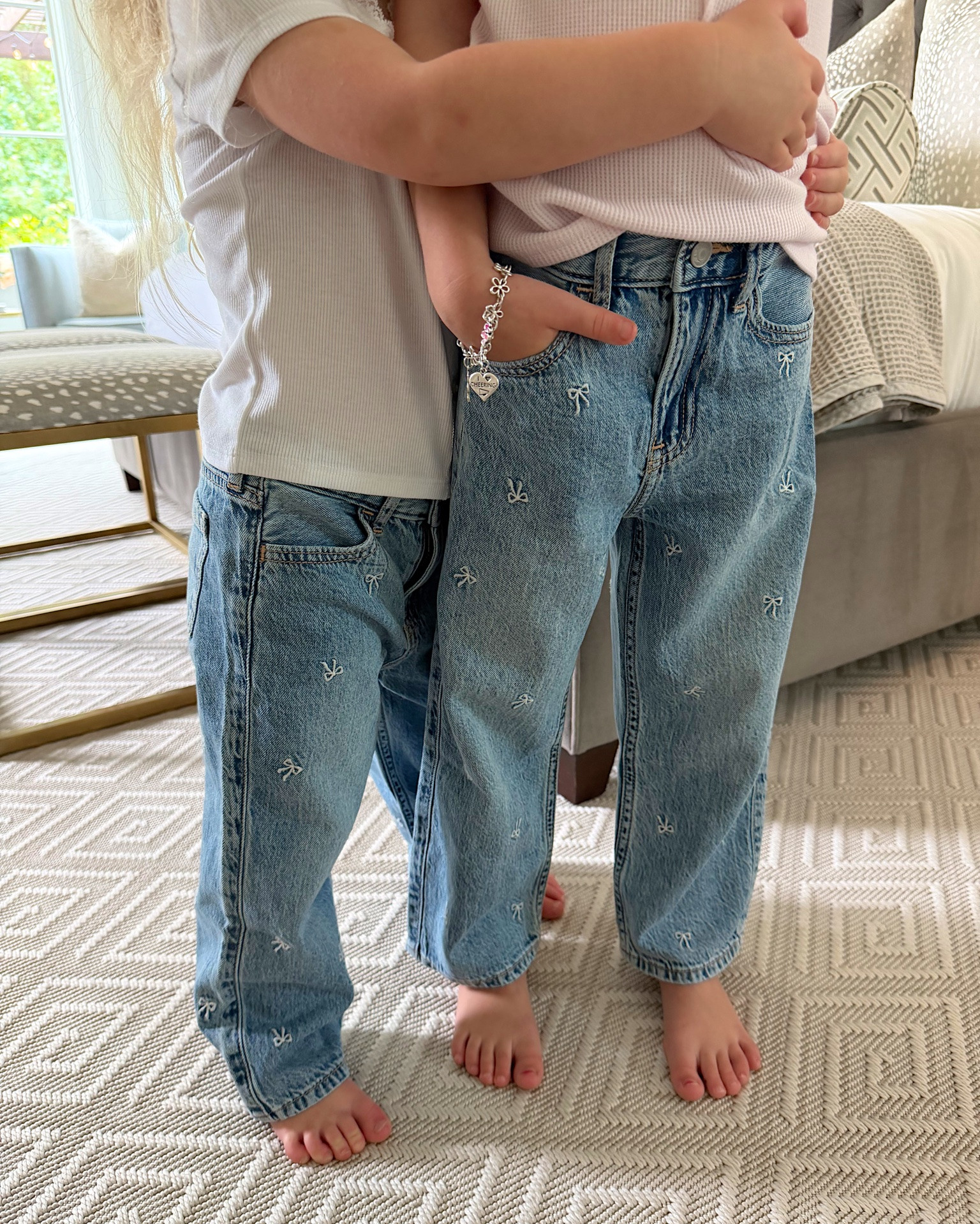 are you kidding me? no words. cutest thing i’ve ever seen.

brooklyn is wearing 3T & brynnie 5T - get an additional 15% off w/code DENIMAF 

little girl fashion, toddler girl outfit inspo, toddler jeans, abercrombie kids

#LTKKids #LTKSaleAlert #LTKmomlife