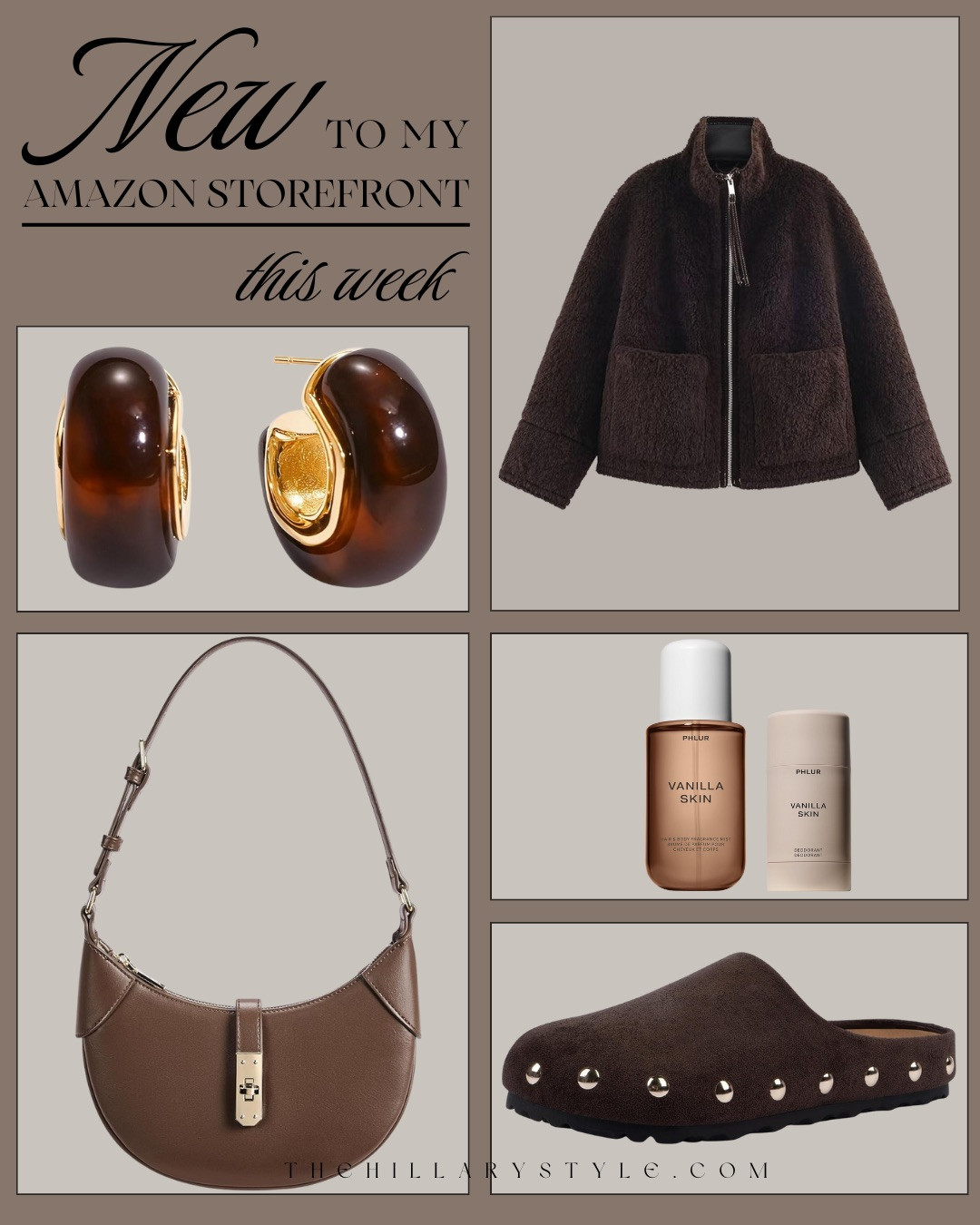NEW THIS WEEK — AMAZON STOREFRONT FINDS! I’ve been slowly adding new pieces to my Amazon storefront this week, all centered around rich neutrals, cozy textures, and everyday staples that feel elevated without trying too hard. These are the kinds of finds that instantly blend into your wardrobe or home and still feel special every time you reach for them. Thoughtful, wearable, and easy to style — the kind of pieces that quietly upgrade your daily routine.

#Amazon #TheHillaryStyle #AmazonStorefront #NewFinds #NeutralStyle #EverydayEssentials #AffordableStyle #ModernClassics #ElevatedBasics 

 #LTKmomlife #LTKOver40 #LTKFindsUnder100