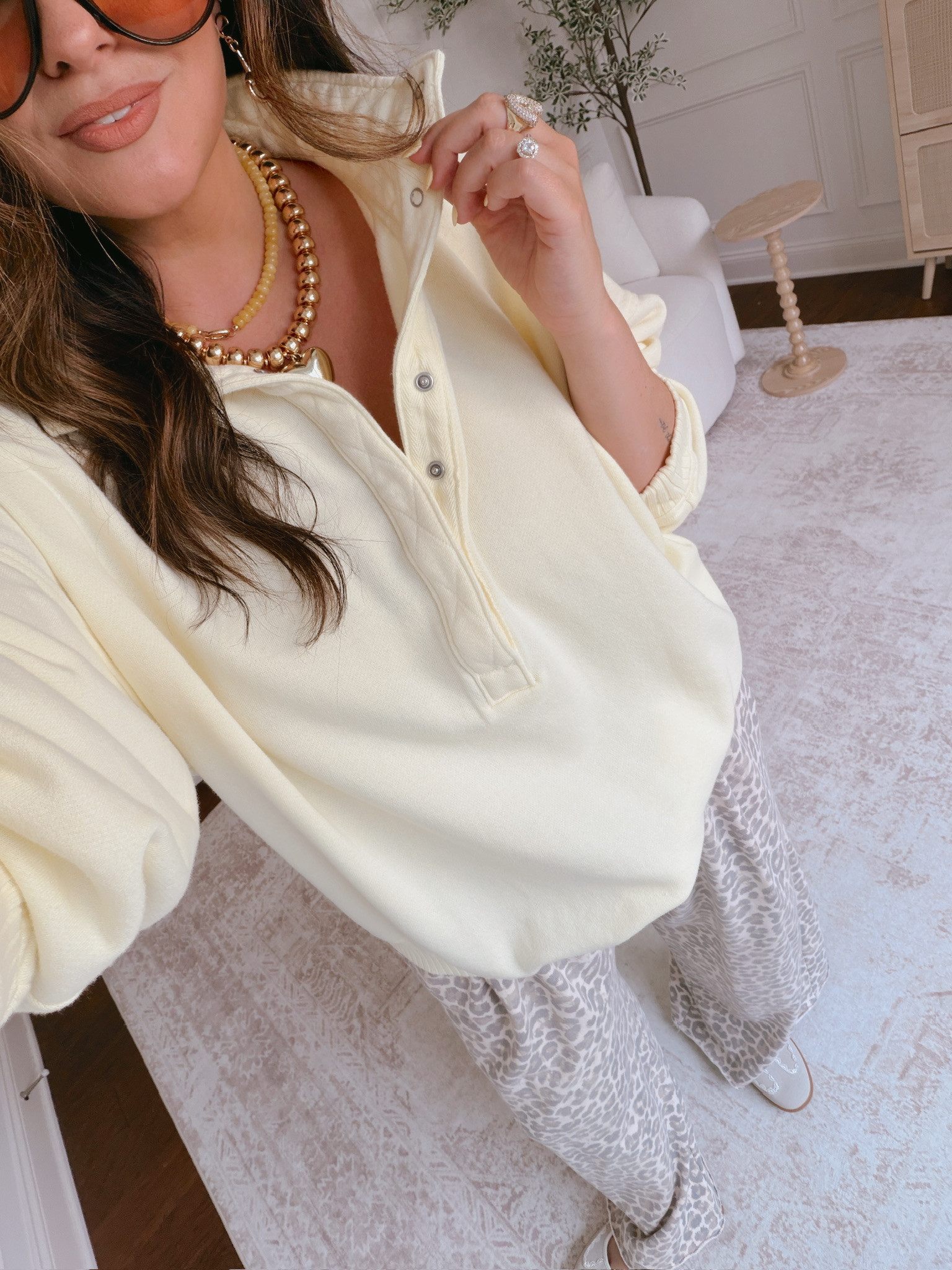 wearing a large in both pieces 

 #LTKSeasonal #LTKMidsize