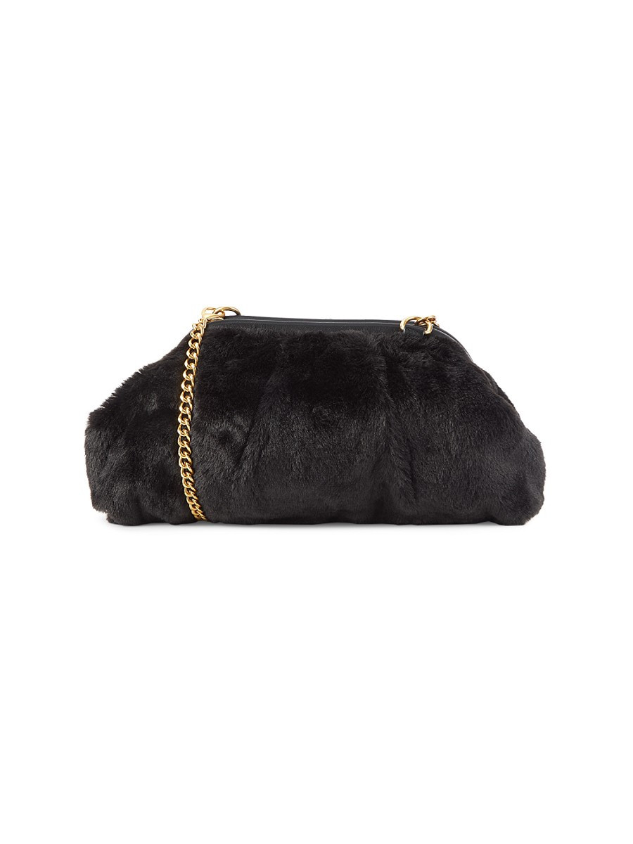 Jill & Ally Women's Faux Fur Convertible Clutch - Black | Saks Fifth Avenue OFF 5TH