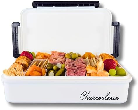 Charcoolerie Chilled Snackle Box, Divided Serving Tray, with Ice Pack and Bonus Insulated Carry B... | Amazon (US)