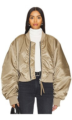 AGOLDE Jett Bomber Jacket in Sage from Revolve.com | Revolve Clothing (Global)