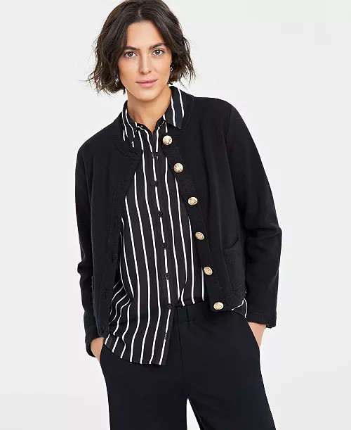 On 34th Women's Milano Crewneck Cardigan, Created for Macy's - Macy's | Macy's