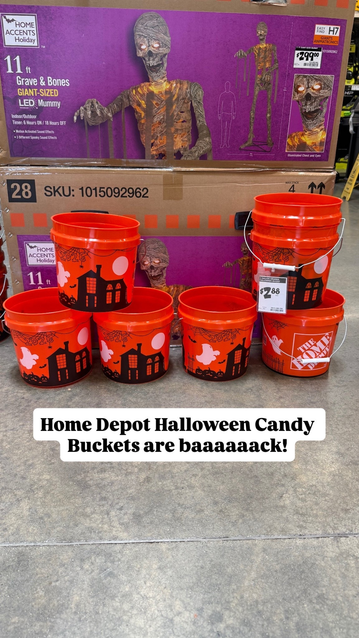 $2.88 for 2 gallons! Great for collecting candy! And the world we live in will sell them out well before Halloween or be re-selling them for $75 a pop  on FB marketplace 🙃. 

Order for pickup, grab in store, OR order for shipping - they’re backordered but, come by the end of August!

#LTKmomlife #LTKKids #LTKSeasonal