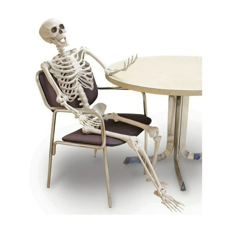60" Posable Skeleton Halloween Decoration - Walmart.com | Walmart (US)
