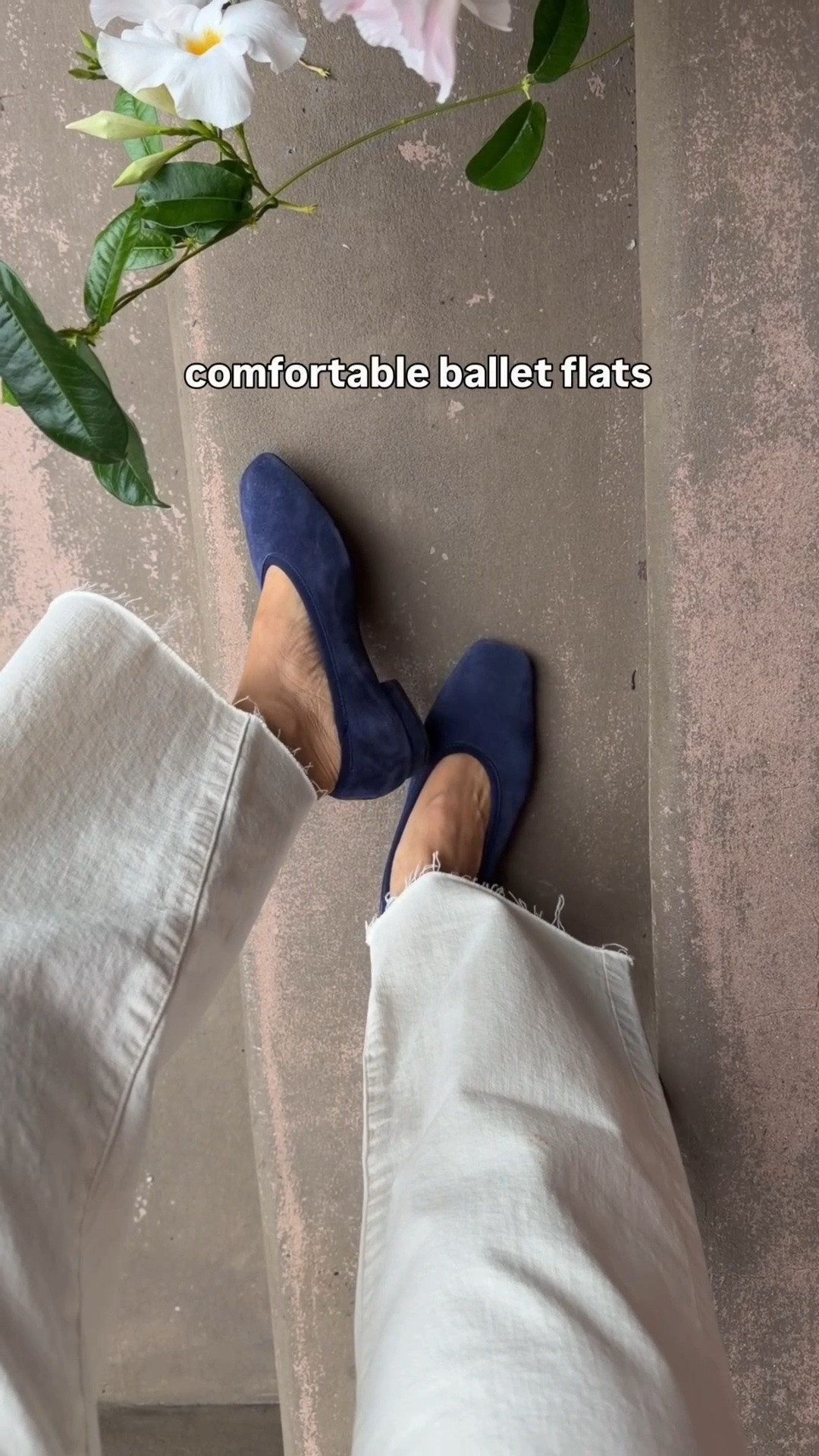 Back in stock! 
• Took my bigger half size 5.5 in these flats. So comfy with no breaking in needed due to the padded insoles and low heel. Well made, good quality suede flats with elongated rounded square toe.

• Madewell ecru jeans 24 Short, jcrew navy tee xxs 

Jcrew shoes , suede ballet flats

#LTKPetite #LTKWorkwear #LTKootd