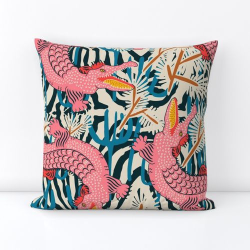 BAZAAR COSMIC GATOR  | Spoonflower