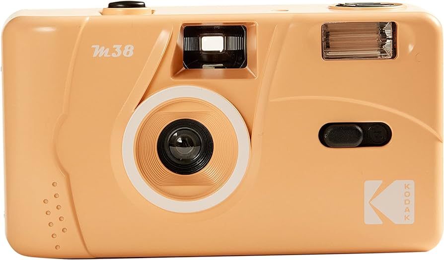 Kodak M38 35mm Film Camera - Focus Free, Powerful Built-in Flash, Easy to Use (Grapefruit) | Amazon (US)