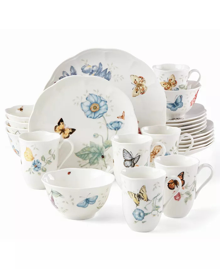 Lenox Butterfly Meadow 24 Pc. Dinnerware Set, Service for 6, Created for Macy's - Macy's | Macy's