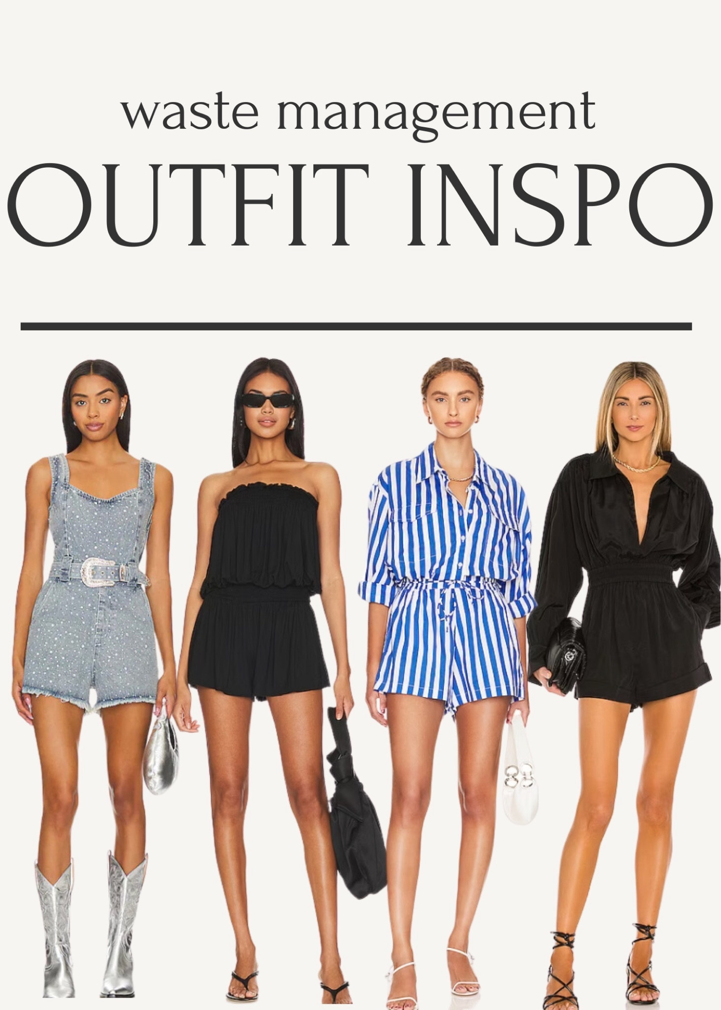 waste management outfit inspo!! #putfitinspo #wastemanagement #phxopen #openoutfits #rompers #jumpsuits #casualwear 

#LTKU #LTKSeasonal #LTKstyletip