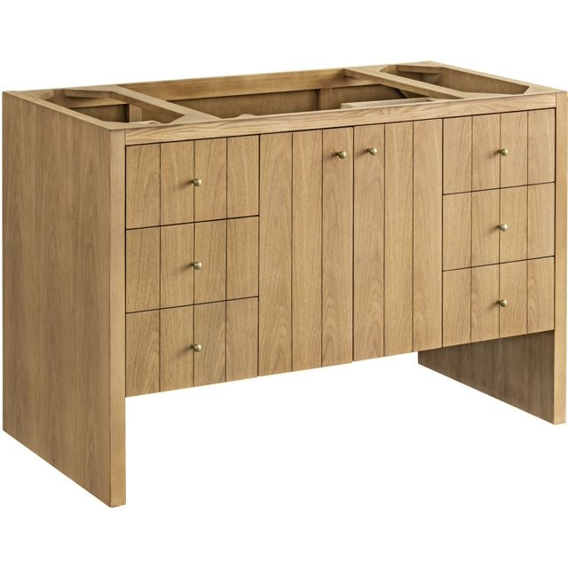 James Martin Vanities 435-V48 Hudson 48" Single Basin Ash Wood Vanity Cabinet Only - Wood - Walma... | Walmart (US)