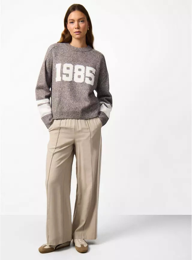 Buy Brown 1985 Slogan Jumper  S | Jumpers | Tu | Tu Clothing