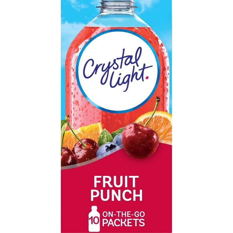 Crystal Light On-the-Go Fruit Punch Drink Mix - 10pk/0.09oz | Target