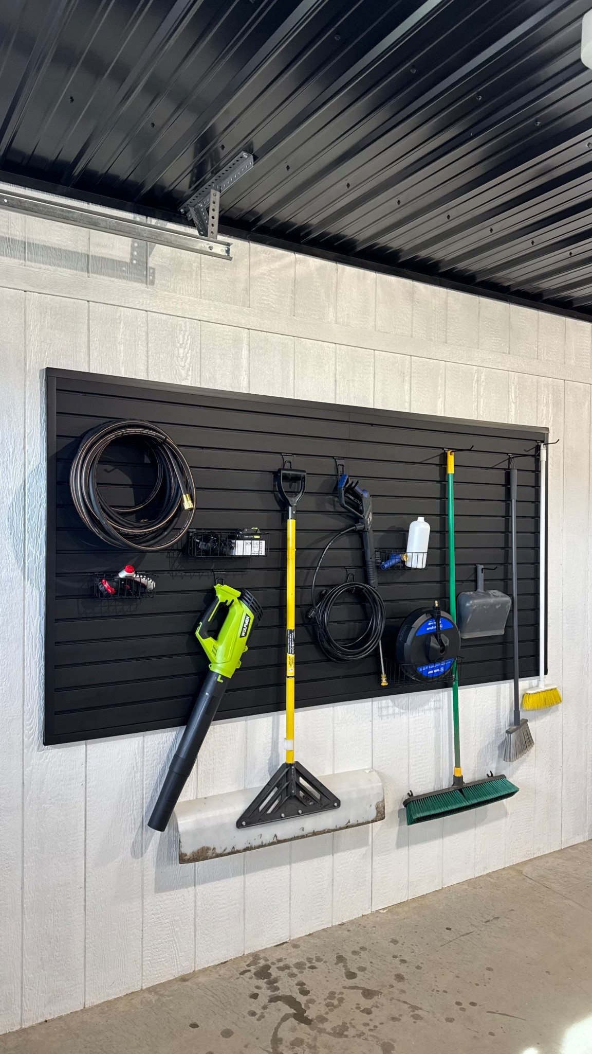 Our weekend project! Installed this slat wall in under an hour and now our garage is more organized than ever 🙌🏼

#LTKSaleAlert #LTKHome