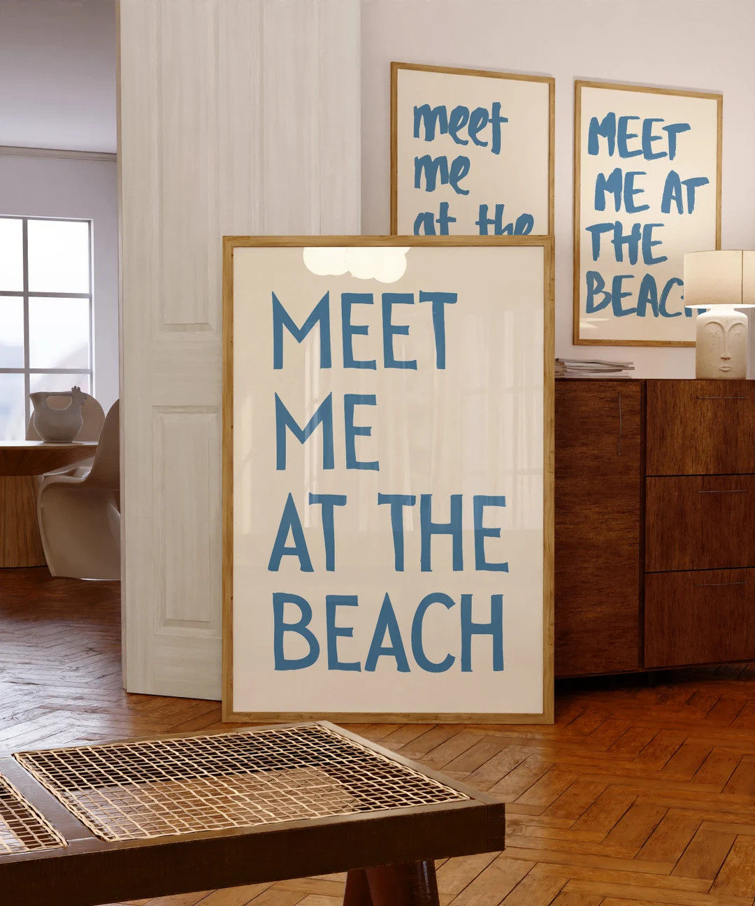 Meet Me at the Beach Poster, Summer Beach Coastal Art Typography Poster Beach House Decor, Beach ... | Etsy (US)