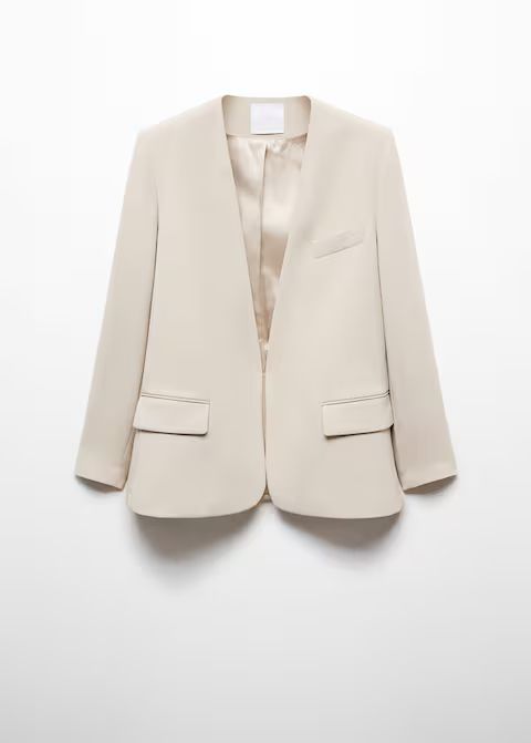 Patterned suit blazer | MANGO (UK)