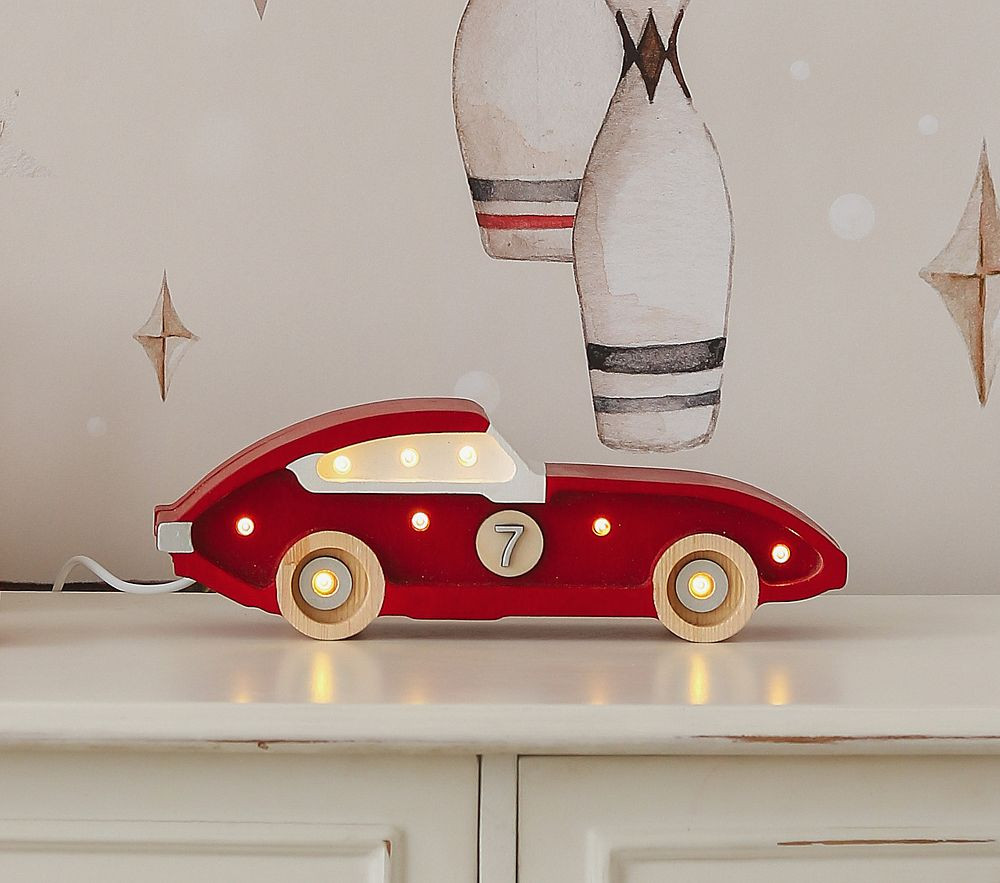 Little Lights Mini Race Car Lamp (5") | Pottery Barn Kids